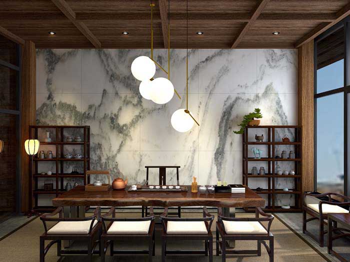 300m2洛阳茶居会所设计效果图