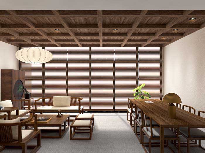 300m2洛阳茶居会所设计效果图