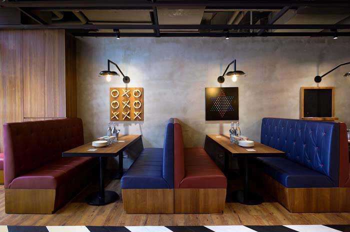 260m2郑州食堂设计效果图