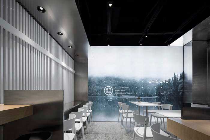 100m2郑州中餐厅设计效果图