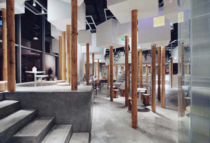 郑州300m2动物主题咖啡厅设计效果图