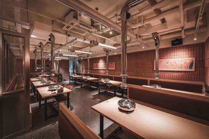 180m2烤肉空间设计效果图