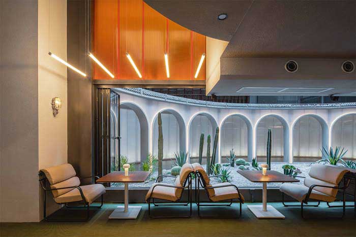 350m2郑州东区西餐厅设计效果图