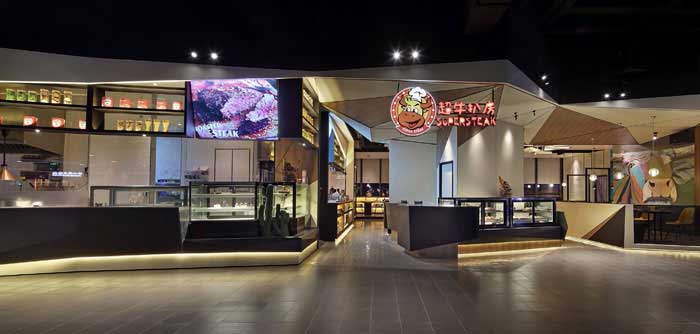 265m2郑州管城区西餐厅装修设计效果图