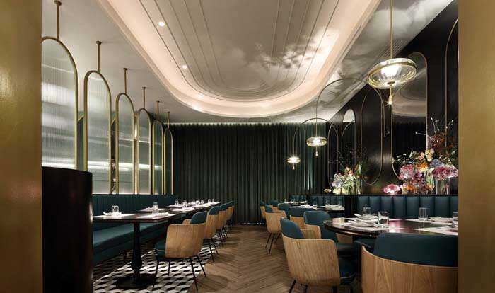 290m2郑州中原区西餐厅装修效果图