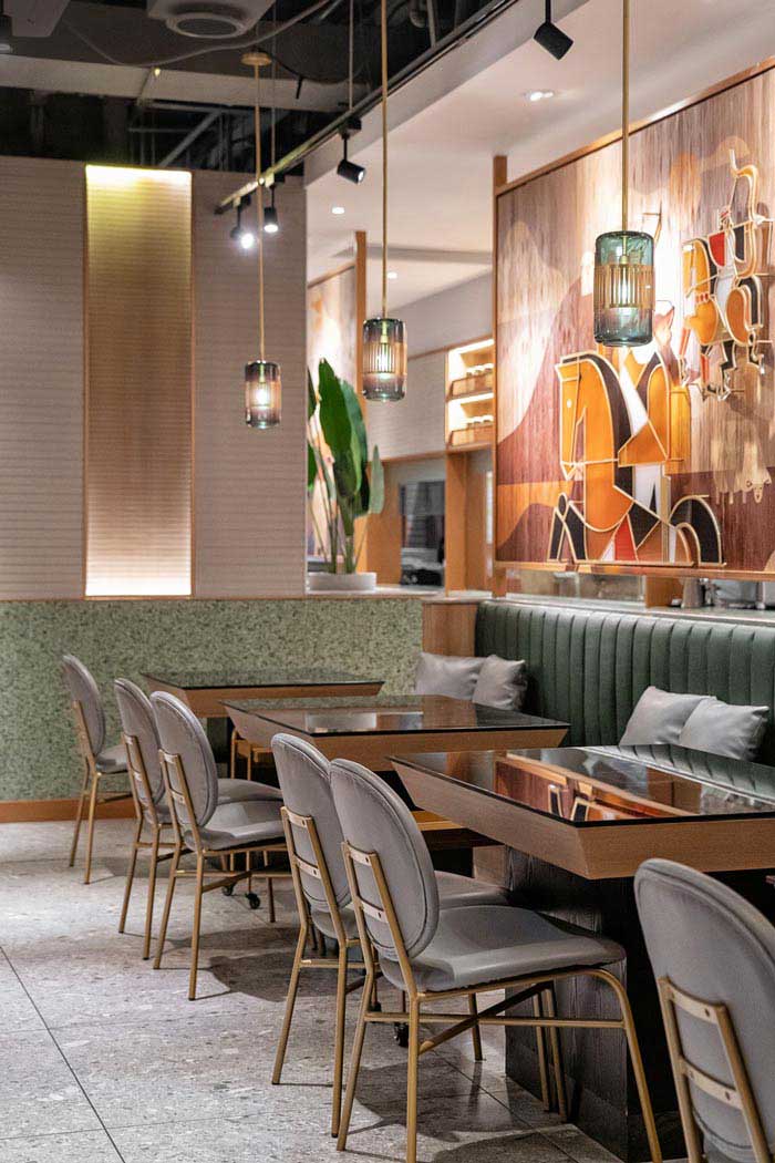 350m2郑州火锅店设计装修效果图