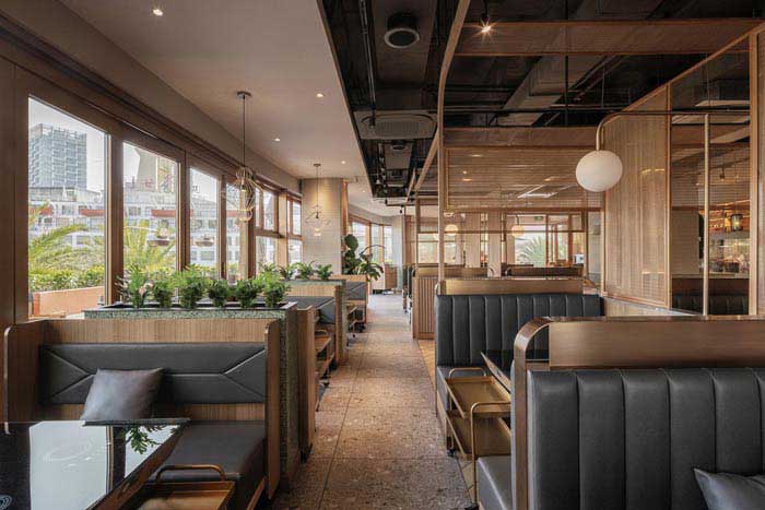 350m2郑州火锅店设计装修效果图