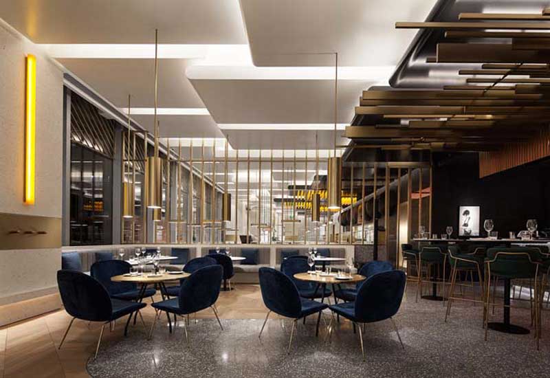 450m2郑州上街区西餐厅设计效果图