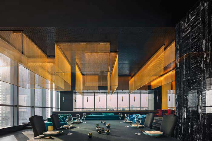 1200m2郑州西餐厅设计装修效果图