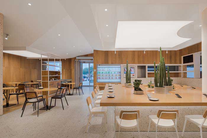 180m2郑州快餐厅设计效果图