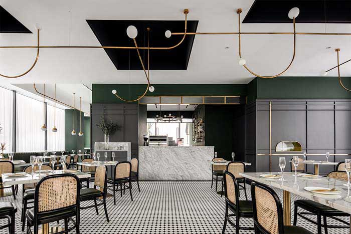 210m2许昌西餐厅装修设计效果图