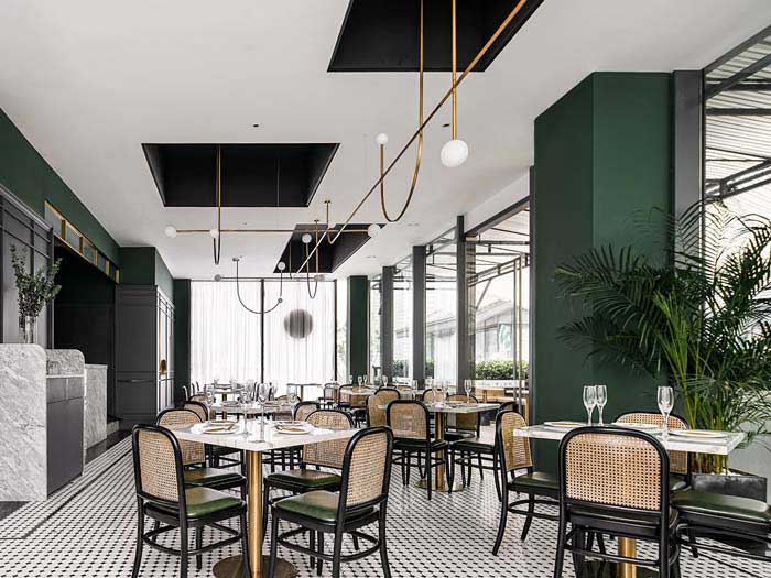 210m2许昌西餐厅装修设计效果图