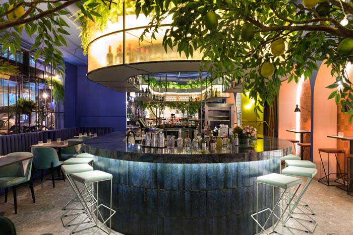 150m2郑州酒吧+餐厅设计效果图