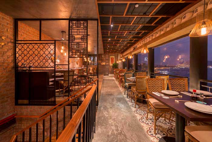 600m2焦作精品中餐厅设计装修效果图