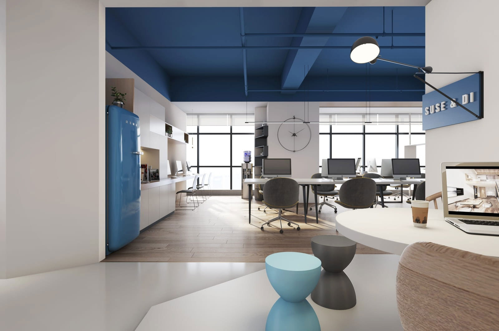 370平方郑州高端办公室设计装修施工效果图