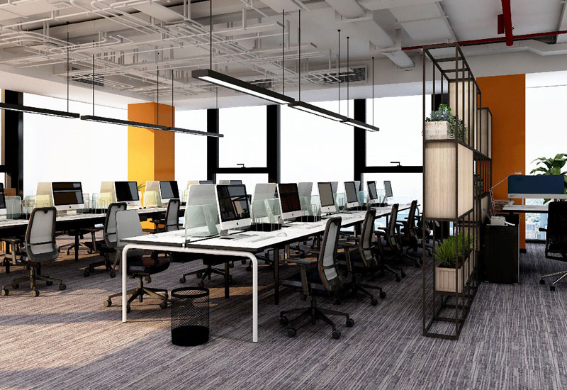 750平郑州龙子湖办公室软装设计效果图