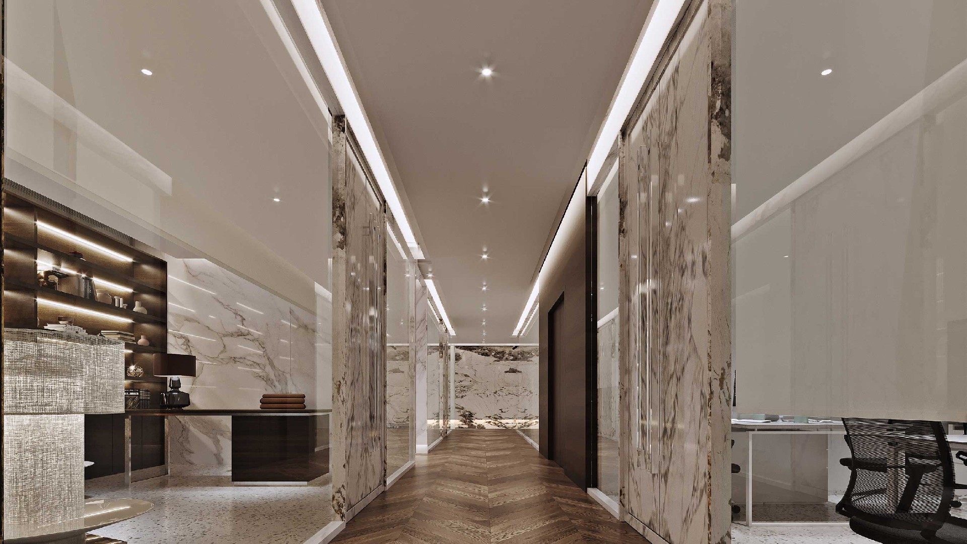 1500平米郑州高端办公室装修设计效果图