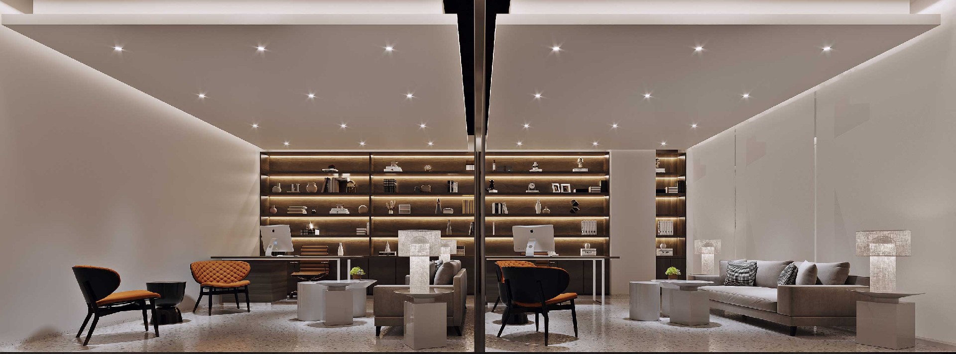 1500平米郑州高端办公室装修设计效果图