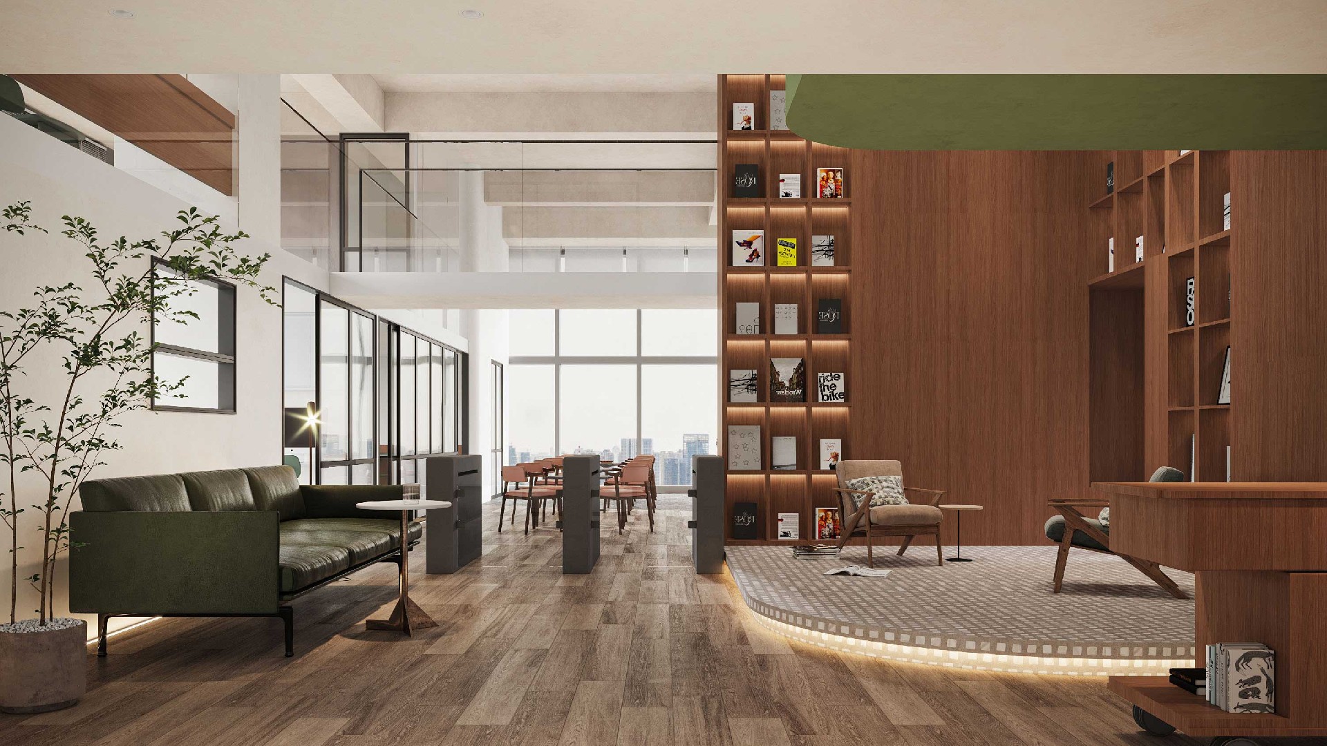 800平米传媒公司办公室装修效果图