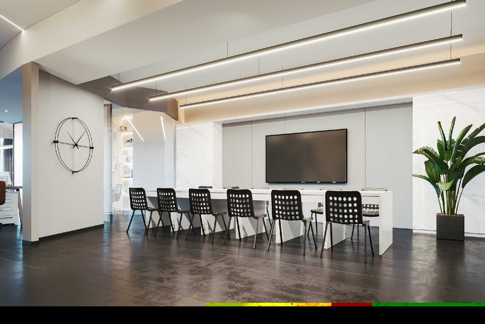 650平米传媒公司办公室设计效果图