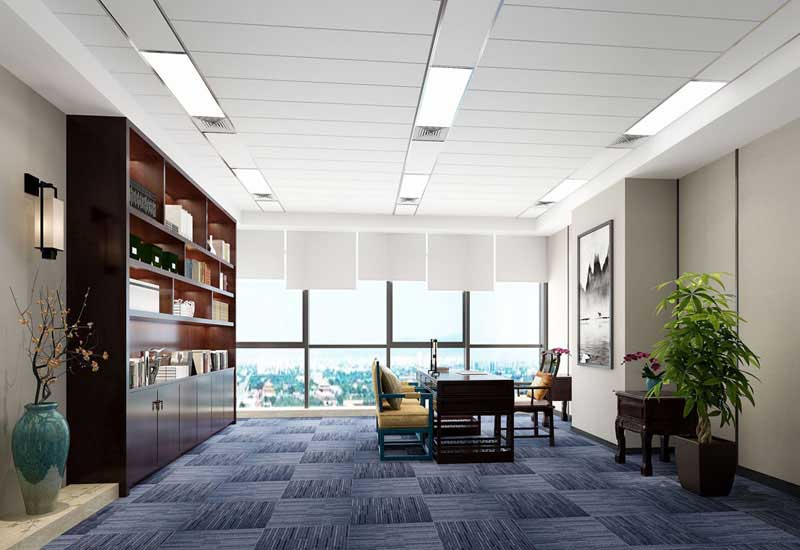 老板办公室设计效果图-老板办公室装修图集