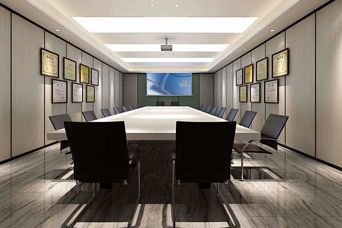 会议室设计效果图-办公室装修会议室设计图集
