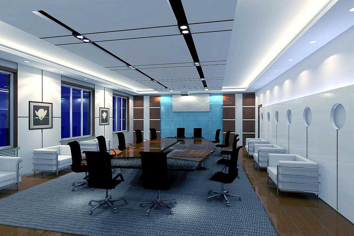 会议室设计效果图-办公室装修会议室设计图集