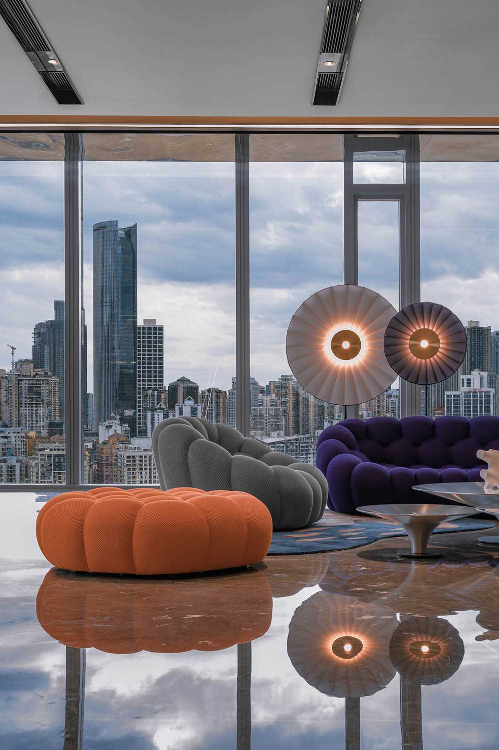 950平方郑州办公室装修施工效果图