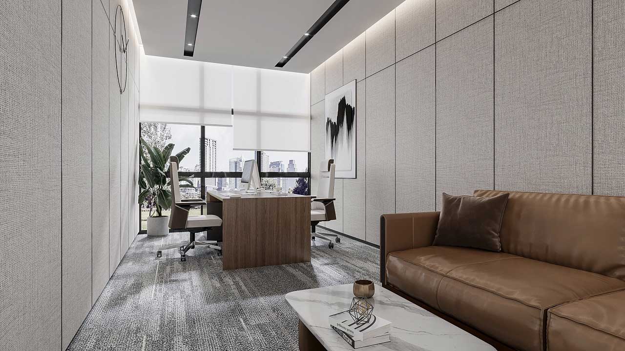 郑州企业办公室空间设计效果图