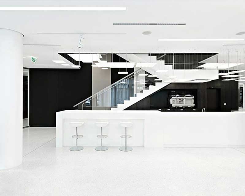 现代时尚1600平米办公室装修效果图