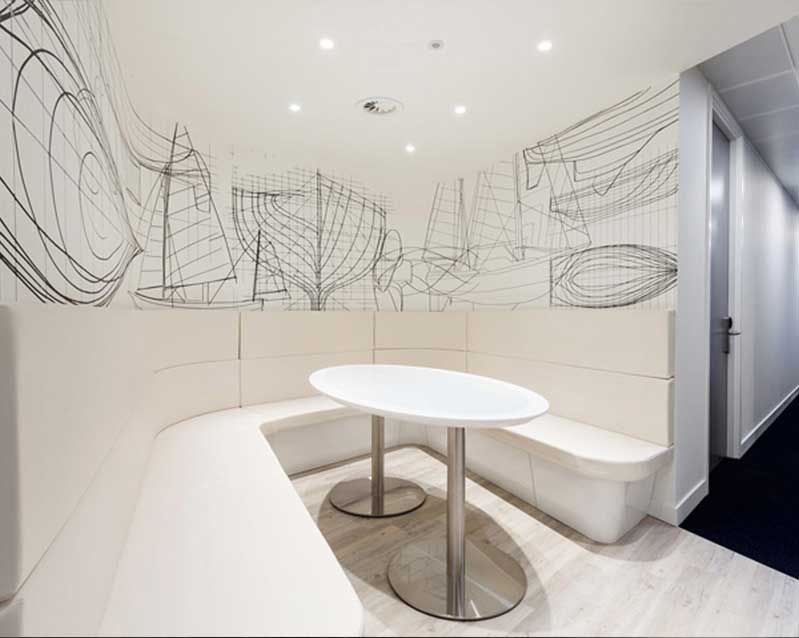 现代简约800平米办公室装修设计效果图