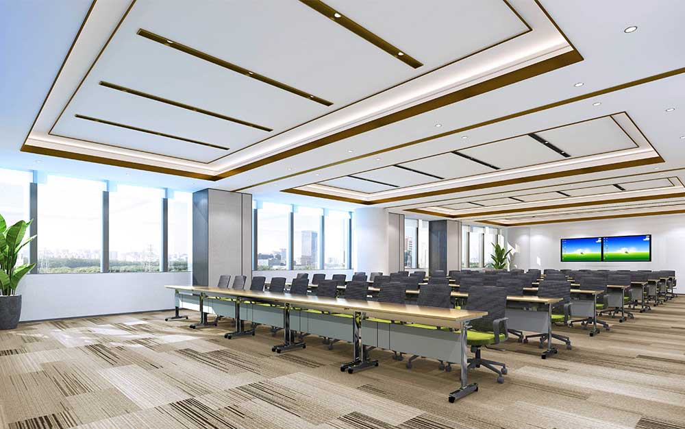1000平米办公室装修效果图-1000平科技办公空间设计
