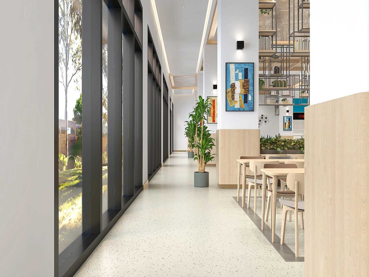 郑州学校食堂设计-学校食堂装修设计效果图