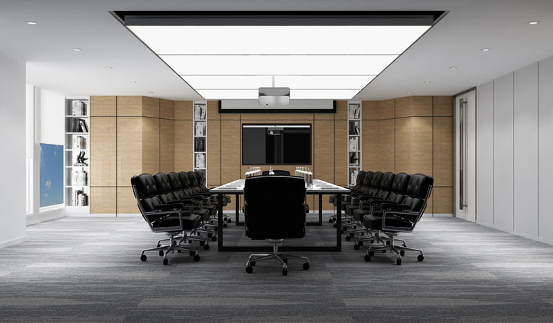 新中式办公室设计-新中式办公室装修效果图