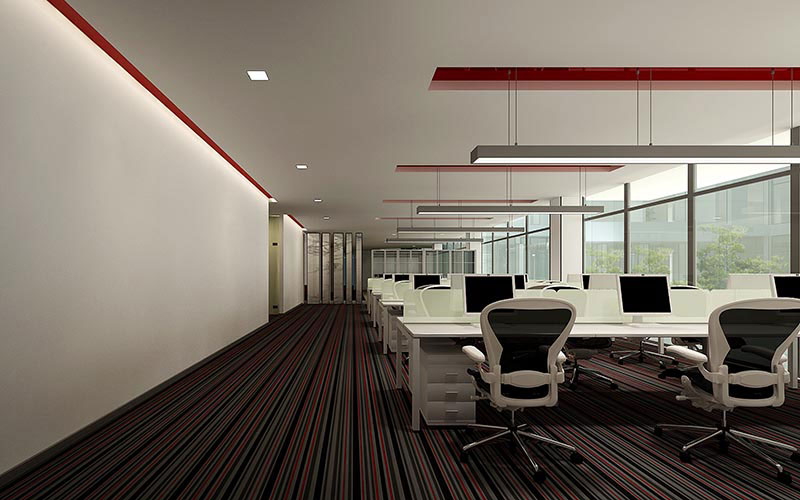 300平米办公室装修设计效果图