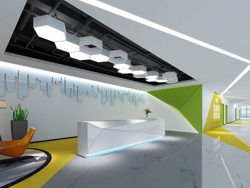 300平米办公室设计装修效果图