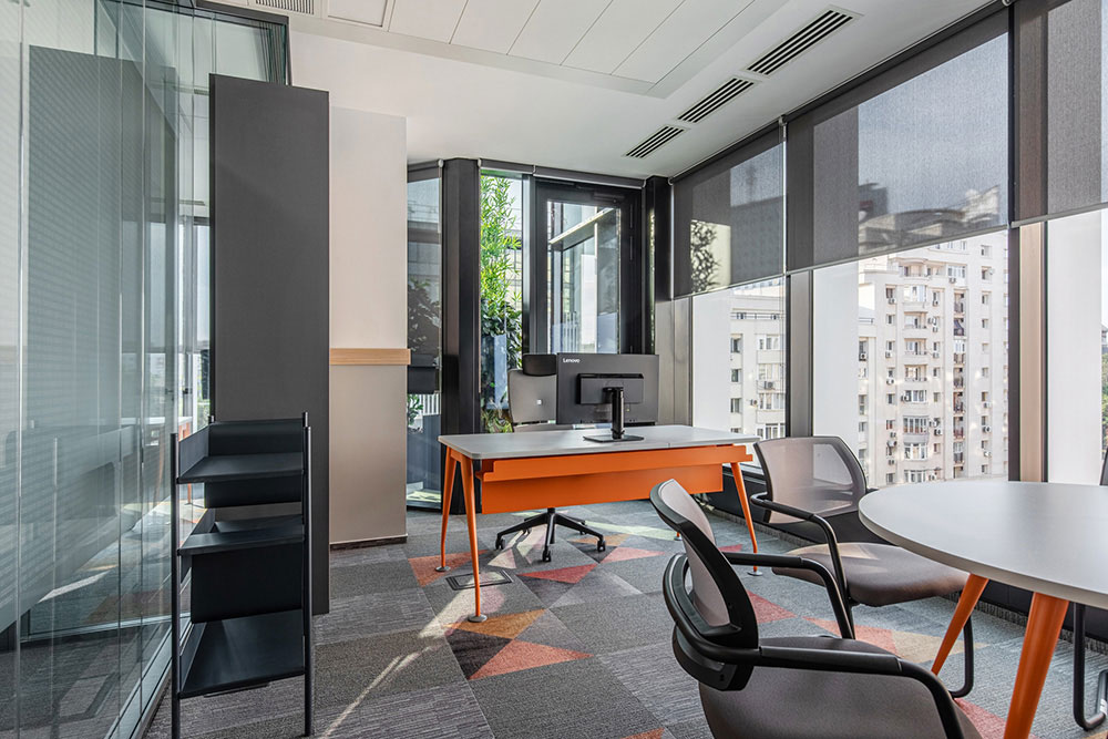 郑州科技公司办公室装潢设计效果图