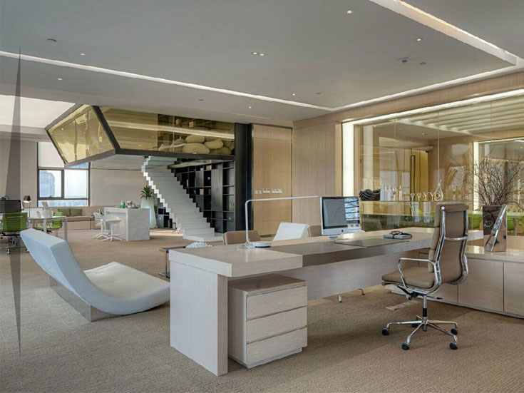 郑州东区办公室装修设计工业风格效果图