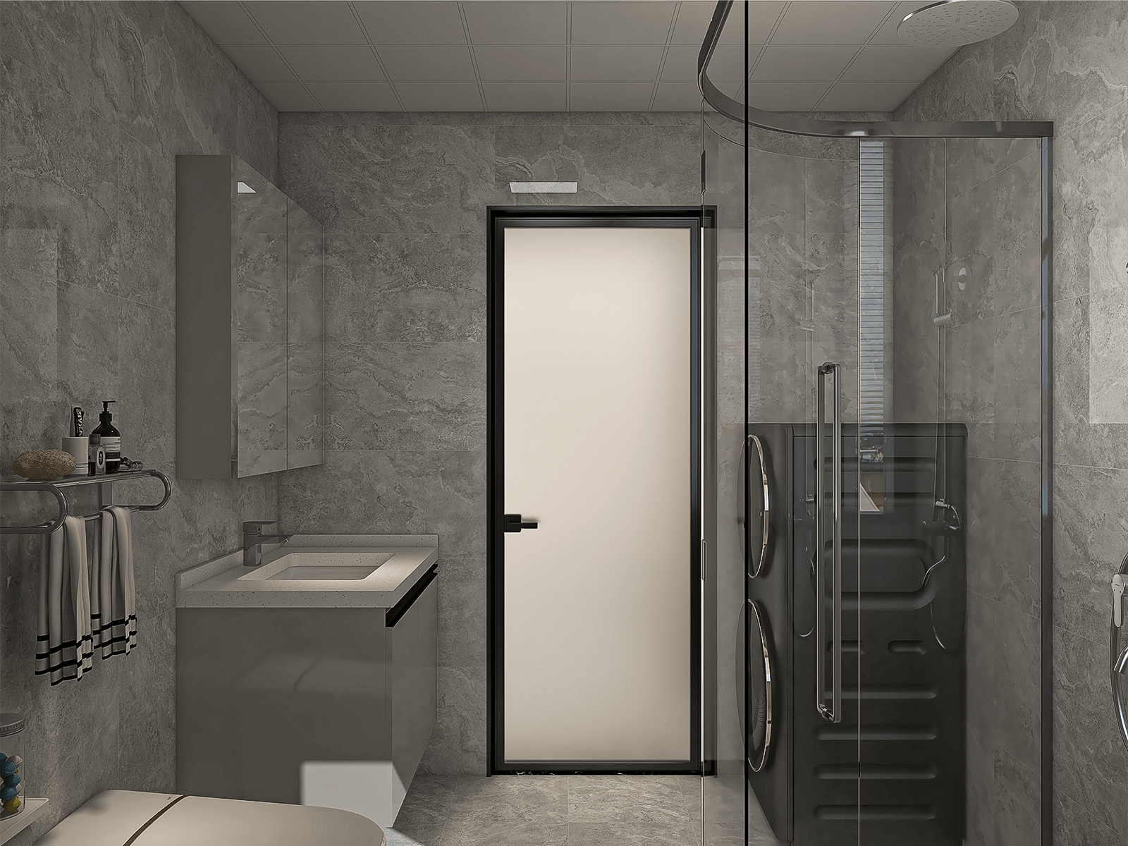 150平米新中式三居室装修设计效果图