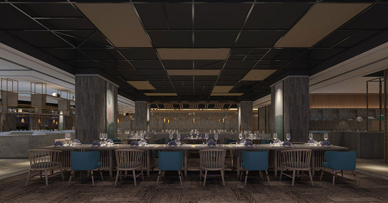 洛阳480平米中餐厅装修设计效果图