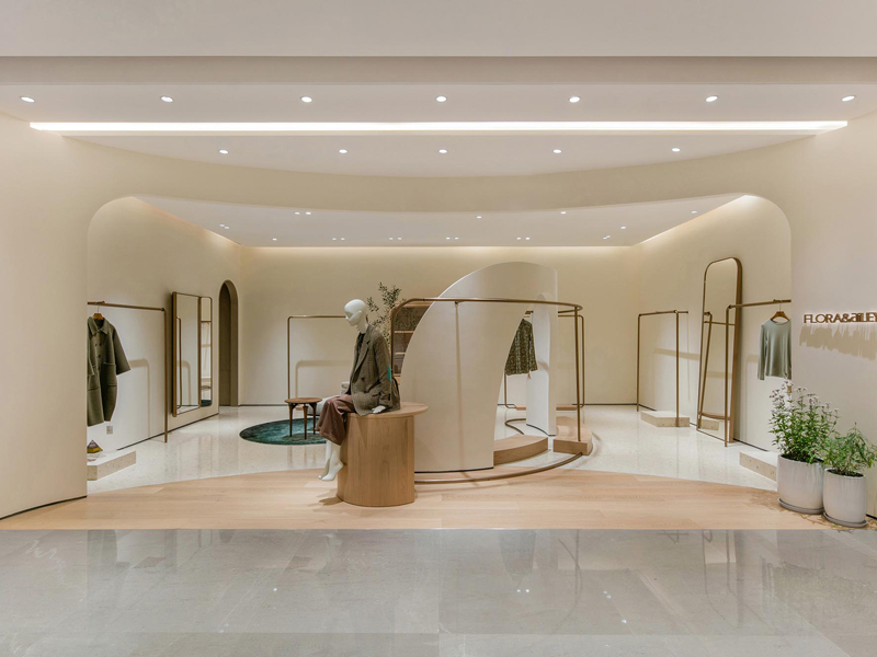 120平米现代简约风服装店装修设计