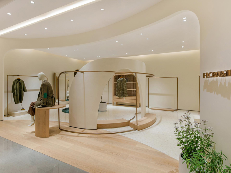 120平米现代简约风服装店装修设计