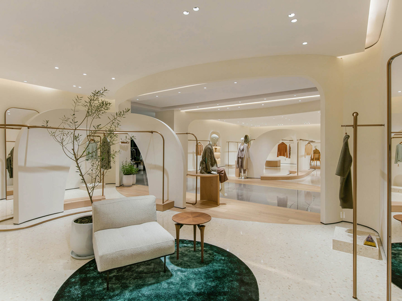 120平米现代简约风服装店装修设计