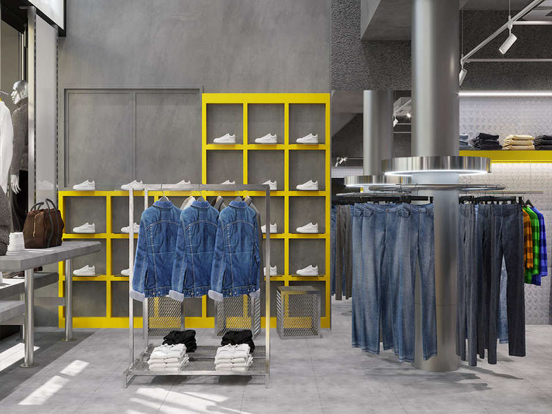 80平米极简风格临街服装店设计