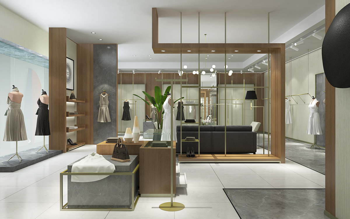 180平米服装门店装修设计效果图