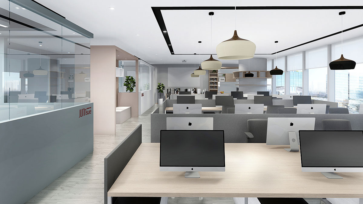 510平米科技公司办公室装修效果图