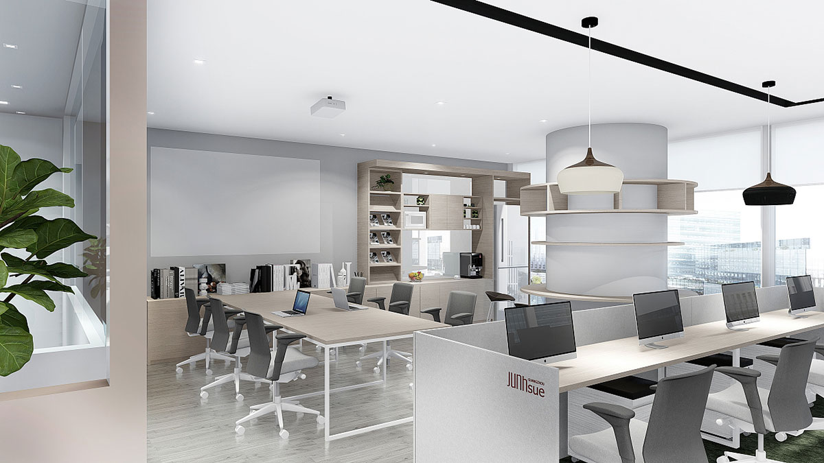 510平米科技公司办公室装修效果图