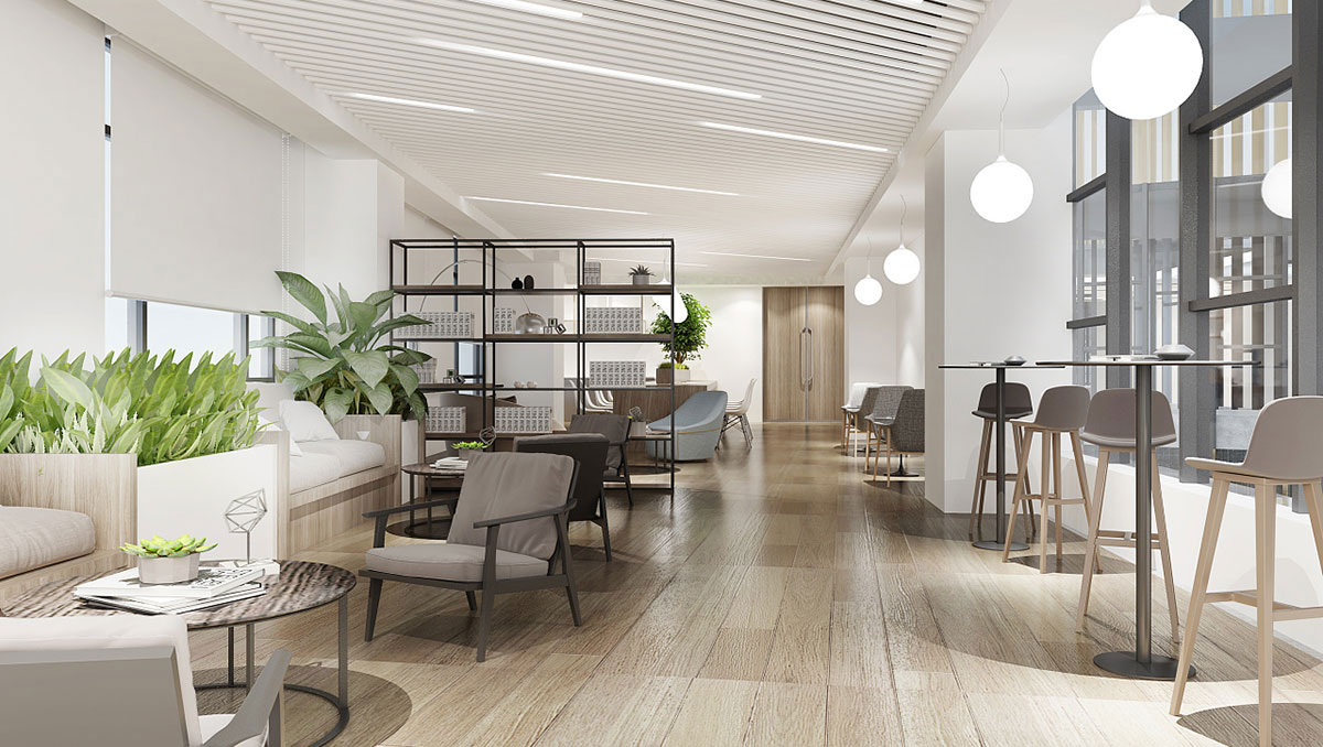 510平米科技公司办公室装修效果图