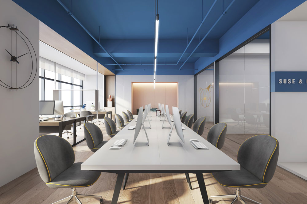 185平米郑州办公室装修设计效果图