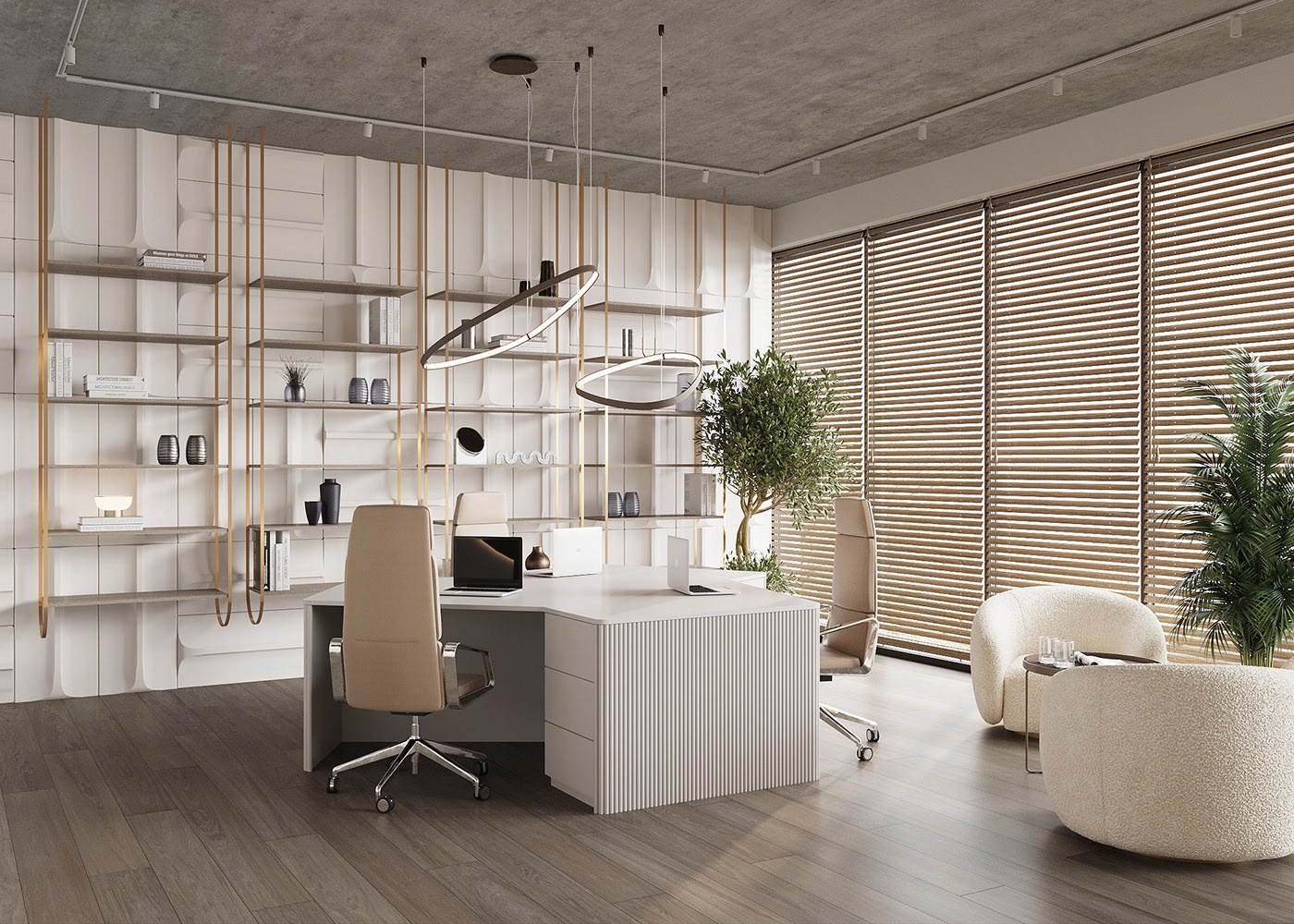 400平米郑州办公空间设计装修效果图